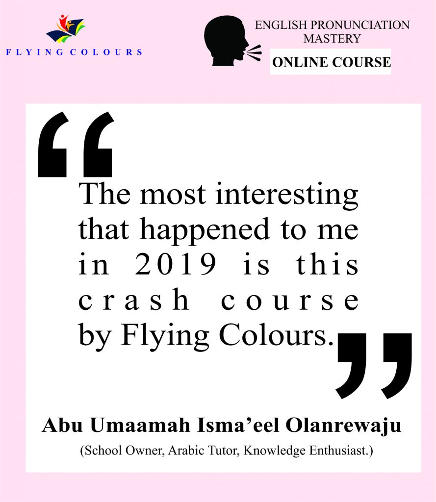Meet Abu Umaamah Isma'eel Olanrewaju, a school owner, Arabic tutor and knowledge enthusiast who took the course in 2019.o